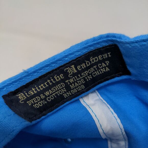 Distinctive Headwear Boy's Strapback Hat Blue Embroidered Siesta Key Logo Cotton - Picture 7 of 7